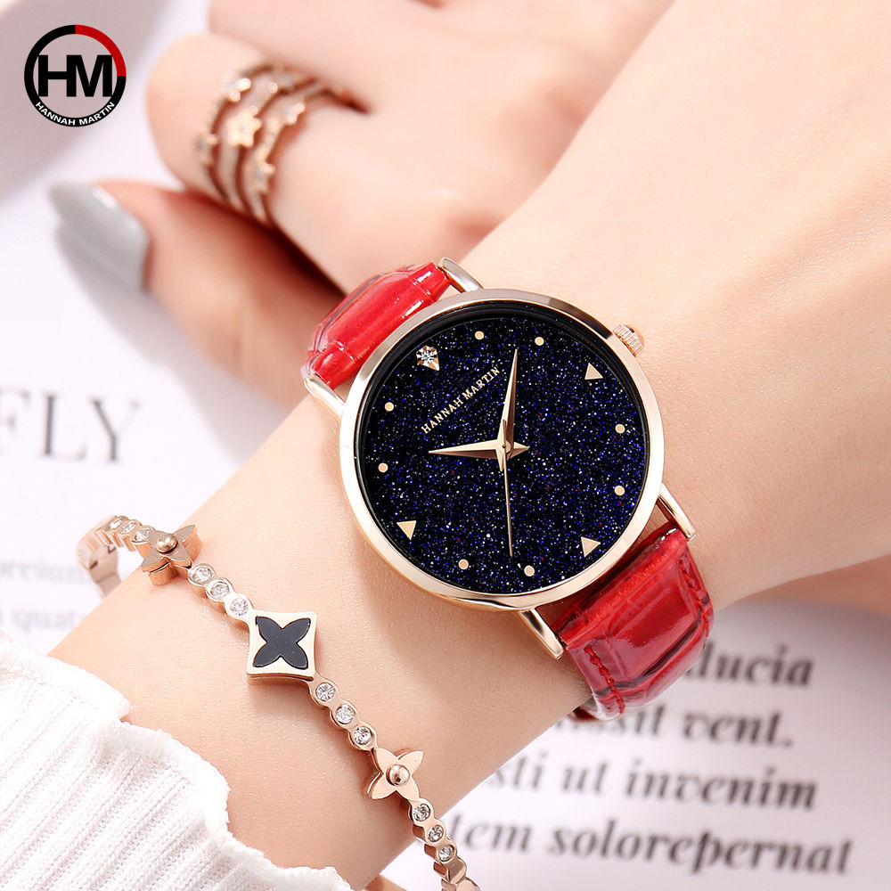 Ultra Thin Luxury Waterproof Leather Band Watch For Women