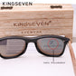 KINGSEVEN Fashion Men & Women Handmade Walnut Wood Mirror Polarized Sunglasses - UV400 Protection | Brand Design Colorful Shades