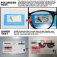 Vintage Candy Tinted Photochromic Polarized Sunglasses For Women