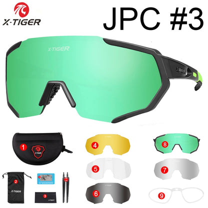 X-TIGER Photochromic Polarized Cycling Sunglasses