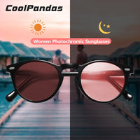 Vintage Candy Tinted Photochromic Polarized Sunglasses For Women