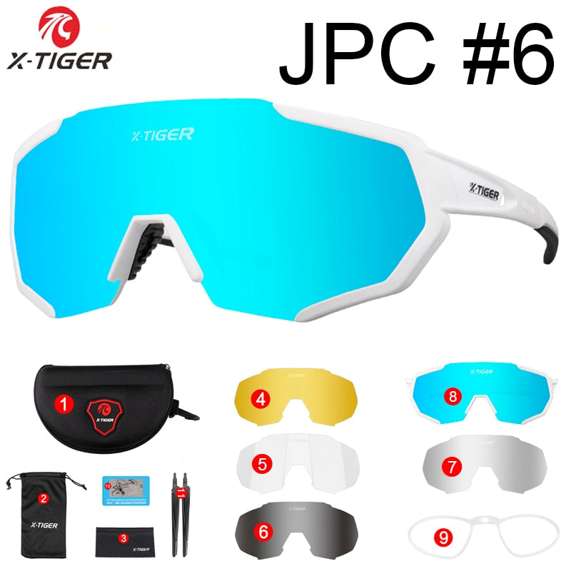 X-TIGER Photochromic Polarized Cycling Sunglasses