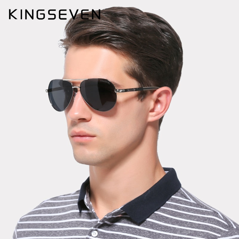 KINGSEVEN Aluminum Magnesium Polarized  Sunglasses - UV400 Protection