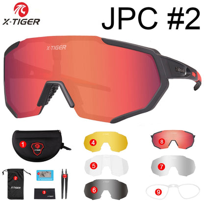 X-TIGER Photochromic Polarized Cycling Sunglasses