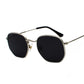 Hexagon Metal Frame Sunglasses For Women