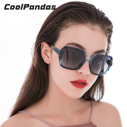 CoolPandas Brand Luxury Design Oversized Fashion Polarized Sunglasses For Women
