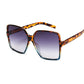 Black Square Oversized Sunglasses For Women
