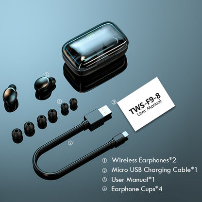 TWS Bluetooth 5.0 Waterproof Earbuds With 2200mAh Charging Box