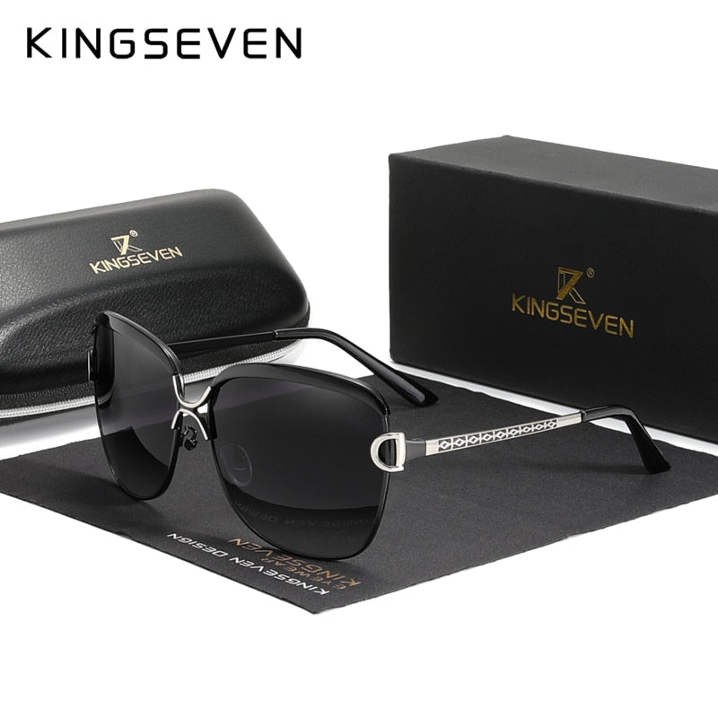 KINGSEVEN  Elegant Gradient Polarized Sunglasses For Women - UV400 Protection