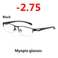 Photochromic Half Rim Myopia Prescription Sunglasses