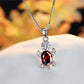 Cute Turtle Blue Purple Oval Zircon Pendant Rainbow Stone  Necklaces