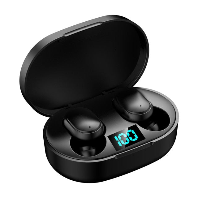 TWS E6S Wireless Bluetooth Waterproof Earbuds With Digital LED Display