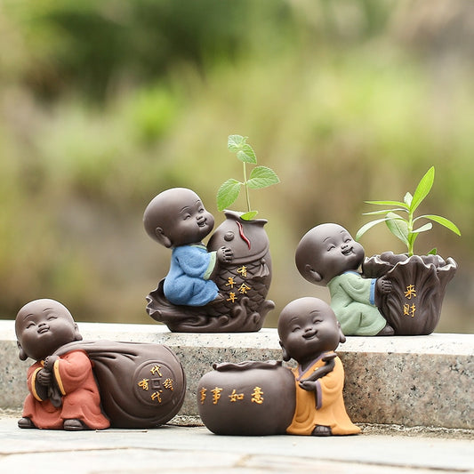 Buddha Desktop Flower Pots