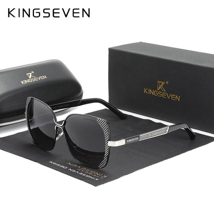 KINGSEVEN Butterfly Style Design Polarized Gradient Lens Sunglasses For Women  - UV400 Protection