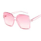 Black Square Oversized Sunglasses For Women