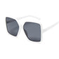 Black Square Oversized Sunglasses For Women