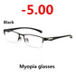 Photochromic Half Rim Myopia Prescription Sunglasses