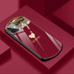 Luxury Cute Oval Heart-shaped Tempered Glass Phone Case For iPhone