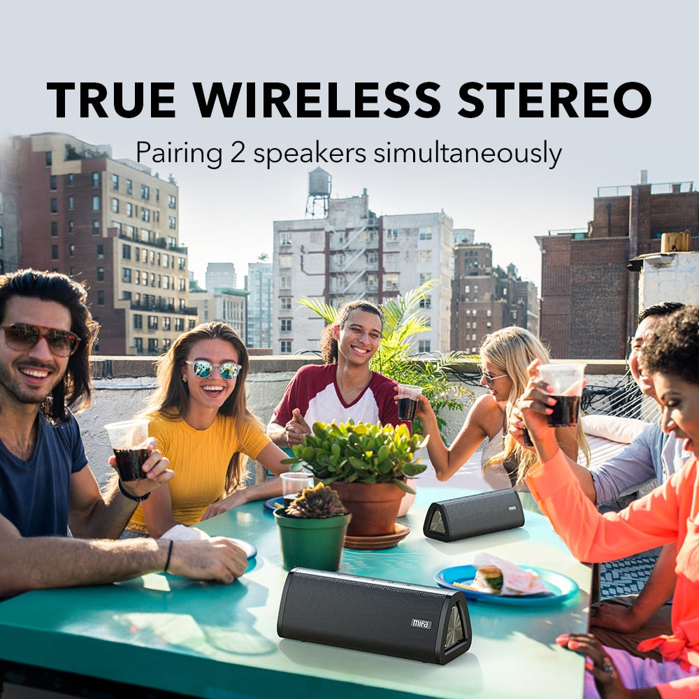 mifa A10+ Portable 20W  Bluetooth 5.0 360° Stereo Sound Wireless Speaker - 24-Hour Play Time