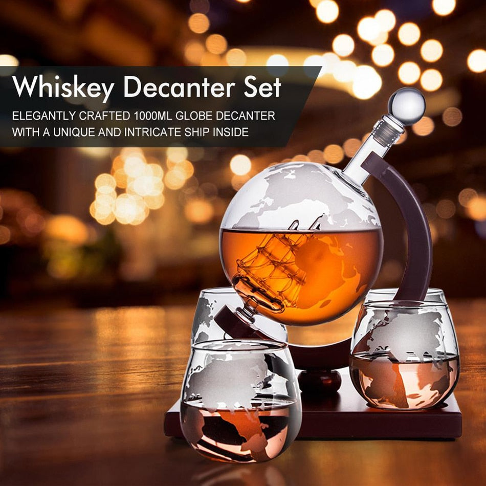 Fermundy™ Elegant Whisky Decanter Set