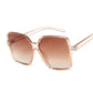Black Square Oversized Sunglasses For Women