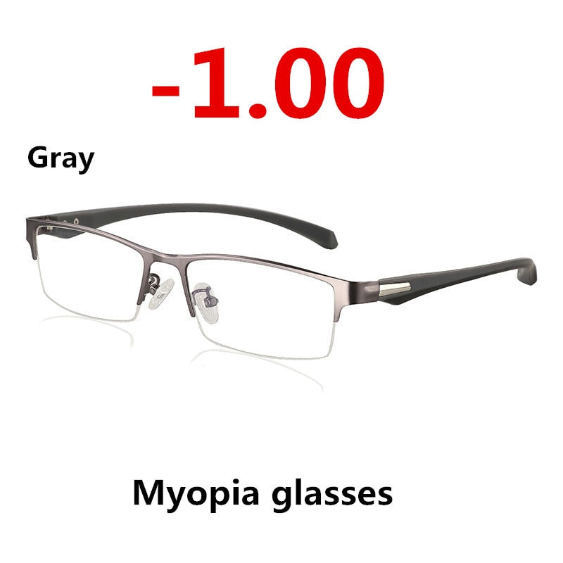 Photochromic Half Rim Myopia Prescription Sunglasses