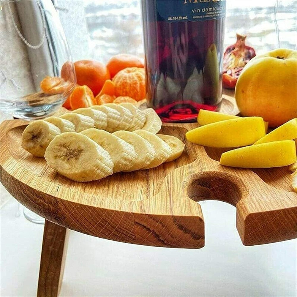 Wooden Foldable Wine Table