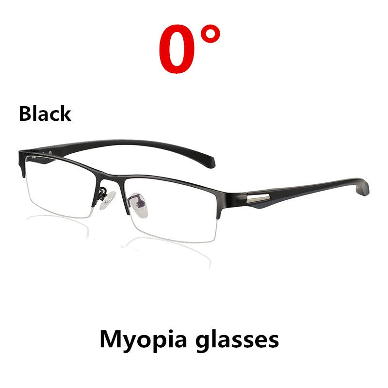 Photochromic Half Rim Myopia Prescription Sunglasses