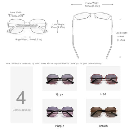 KINGSEVEN Elegant Design Fashion High Quality Stainless Steel Polarized UV400 Women Sunglasses