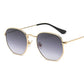 Hexagon Metal Frame Sunglasses For Women