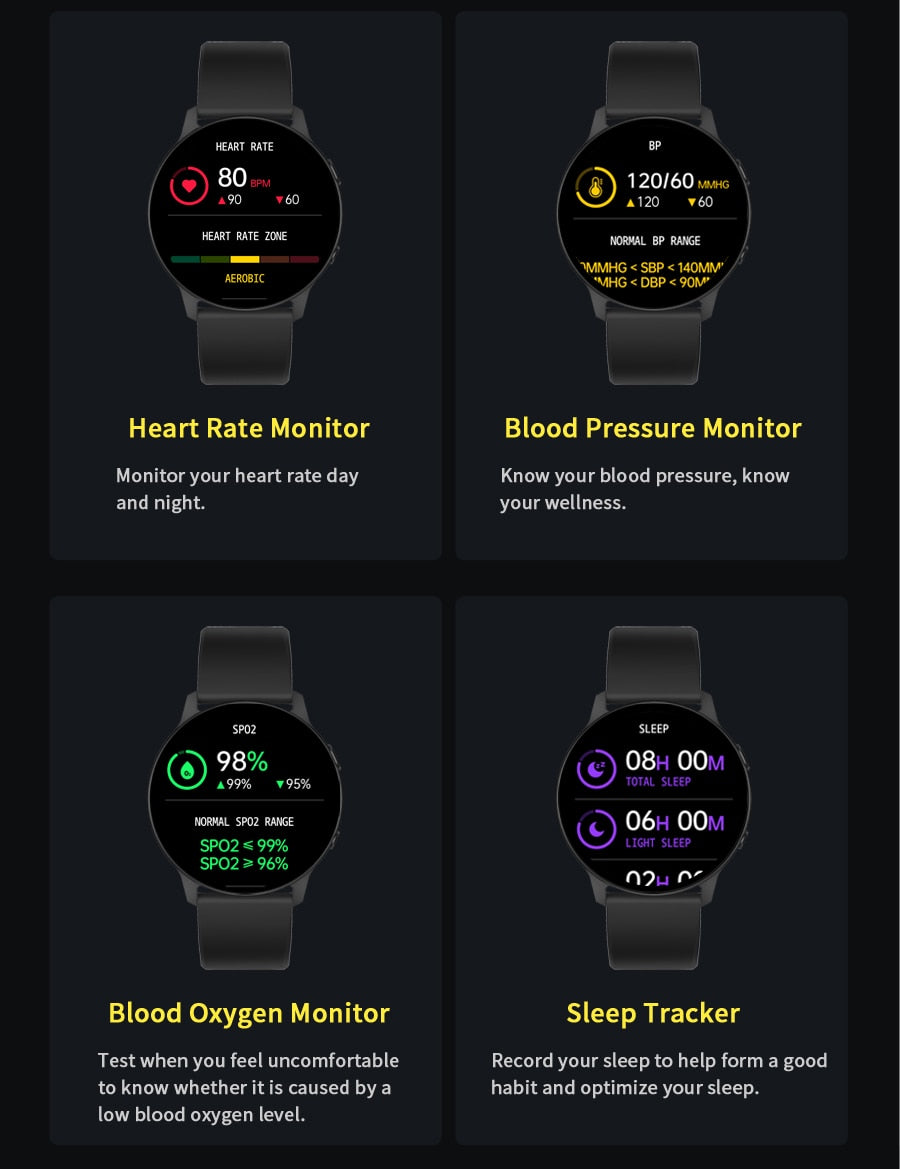 Maitianli Smart Watch - Fitness Bracelet - Blood Pressure - Heart Rate Monitoring