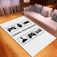 Creative Game Console Furry Carpet