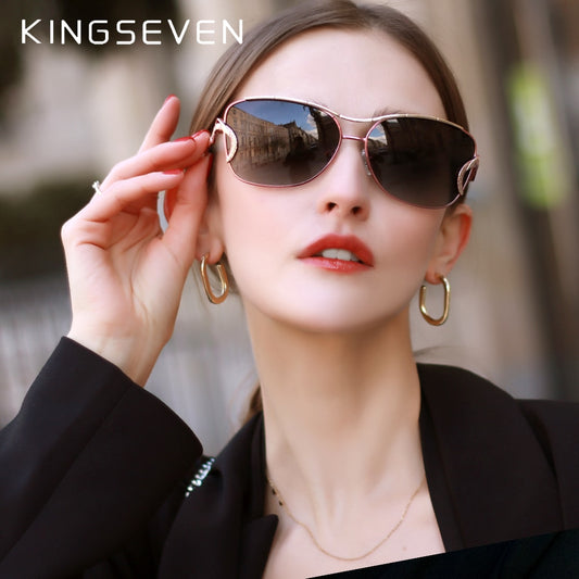 KINGSEVEN Brand Fashion  Gradient Polarized Women Sunglasses - UV400 Protection