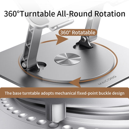 Adjustable 360° Rotating Aluminum Laptop Stand