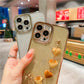 Luxury Flash Plating Frame With Love Heart Bracelet Phone Case