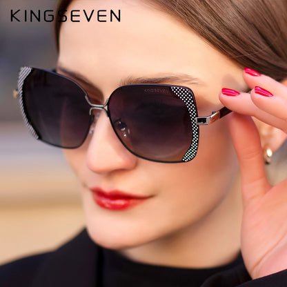 KINGSEVEN Butterfly Style Design Polarized Gradient Lens Sunglasses For Women  - UV400 Protection