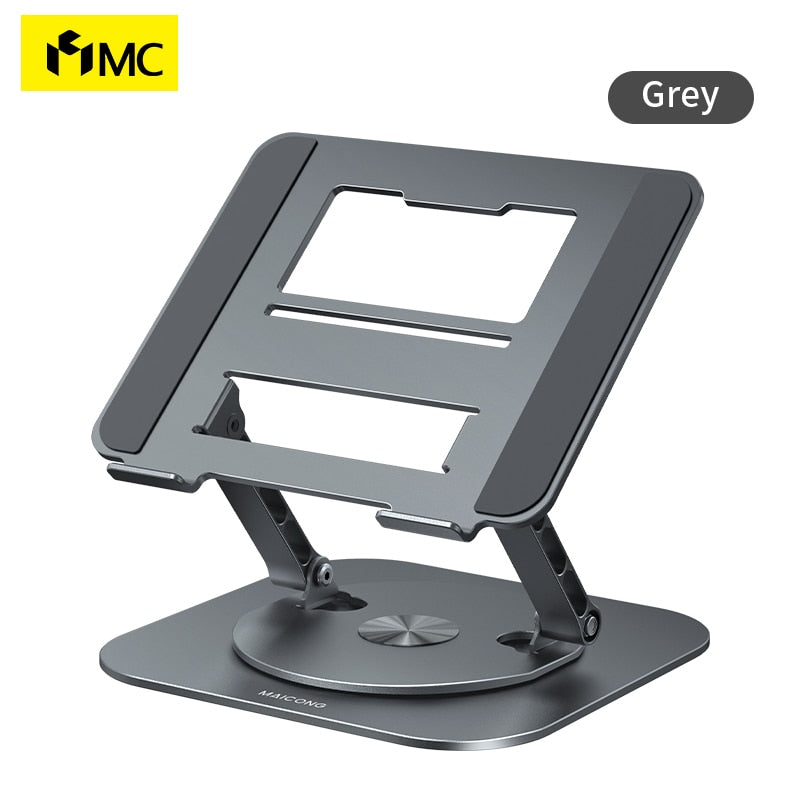 Adjustable 360° Rotating Aluminum Laptop Stand