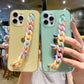 NCKCH Rainbow Chain Bracelet Clear Soft TPU Phone Case For iPhone 13 12 11