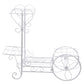 Flower Pot Plant Stand - Classical Design Iron Design Bookshelf - For Office Home Garden