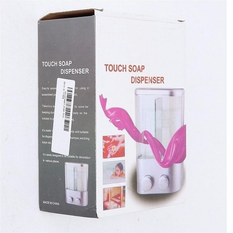 2 pcs 400 ml Wall Mount Push Type Liquid Shampoo Soap Dispenser Shower Gel Container Bathroom Home Kitchen Supplies