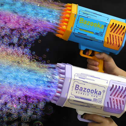 69 Holes Soap Bubbles Machine Gun With Light