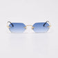 New Fashion Polygonal Frameless Sunglasses Women