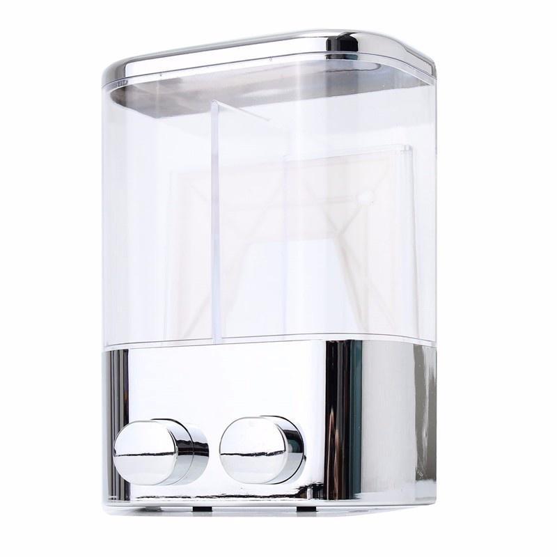 Dual Compartment Wall-Mount Liquid Soap Dispenser