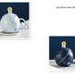 Creative Spaceman Planet Round Mug With Lid Spoon