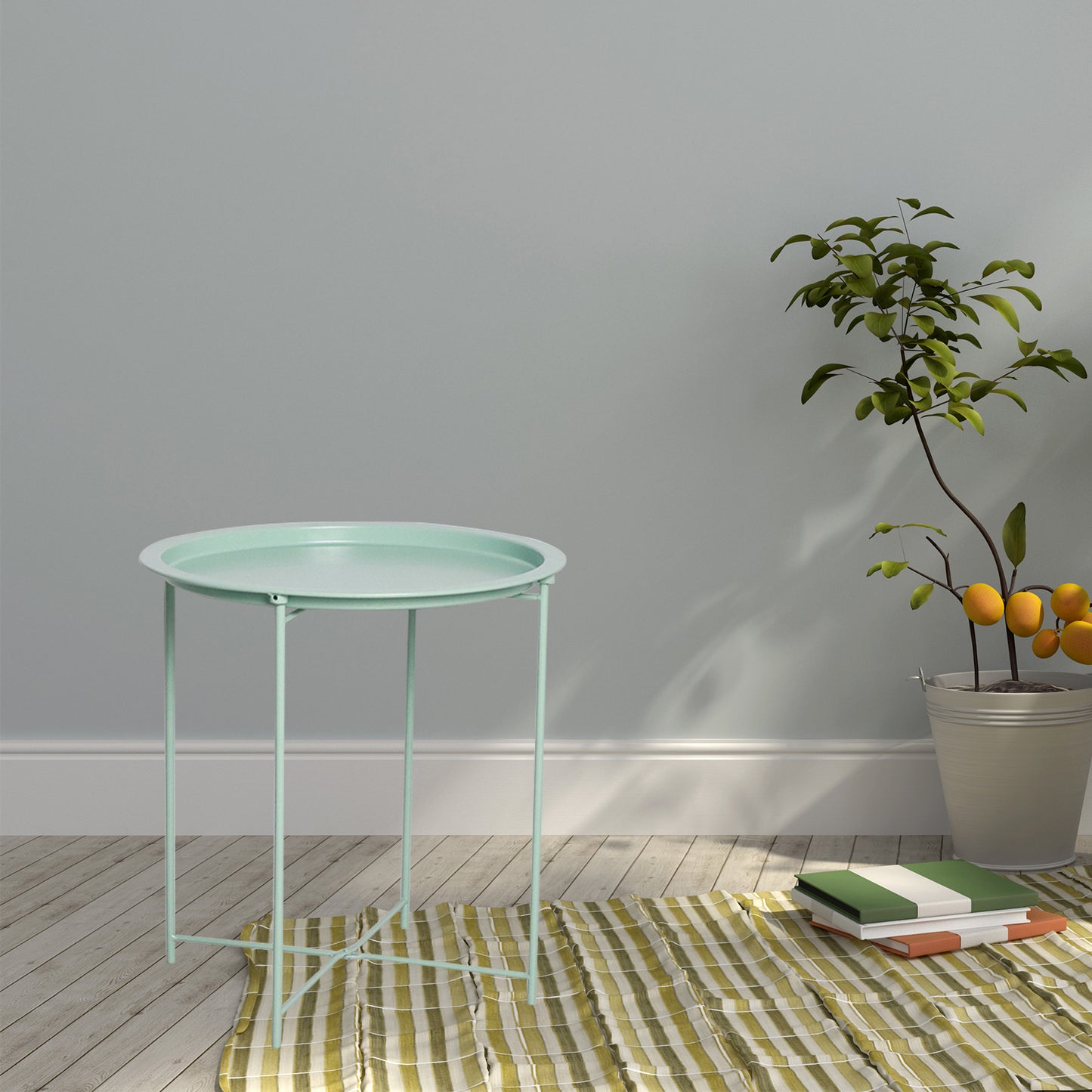 Folding Metal Coffee Side Table Indoor|Outdoor|Waterproof