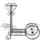Flower Pot Plant Stand - Classical Design Iron Design Bookshelf - For Office Home Garden