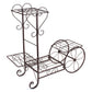 Flower Pot Plant Stand - Classical Design Iron Design Bookshelf - For Office Home Garden