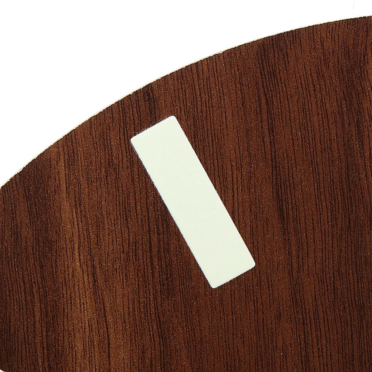 Wooden Wall Clock Glow In The Dark Silent Quartz Indoor Living Room Luminous