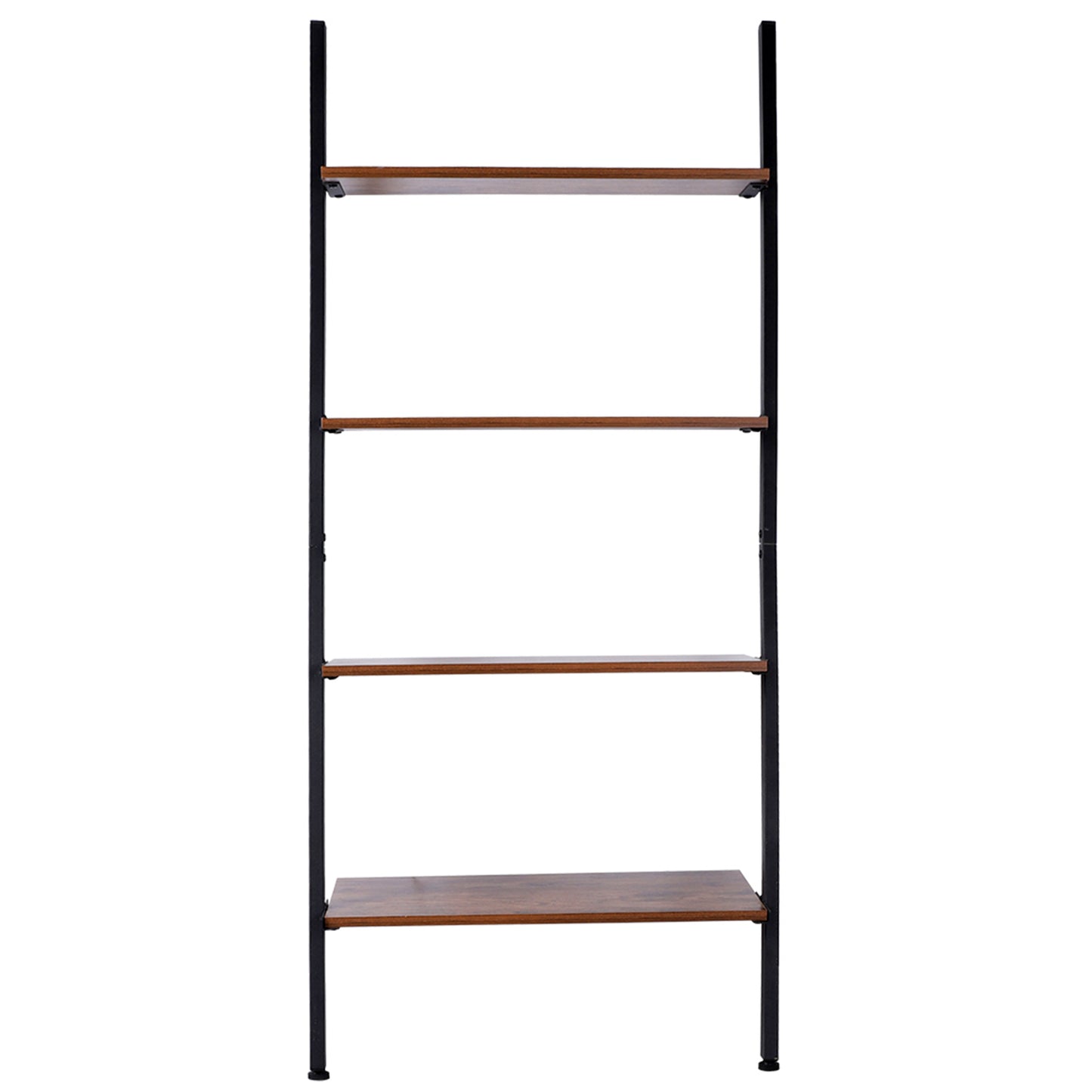 Ladder Shelf 4 Tier Bookshelf Storage Display Shelves Industrial Wood