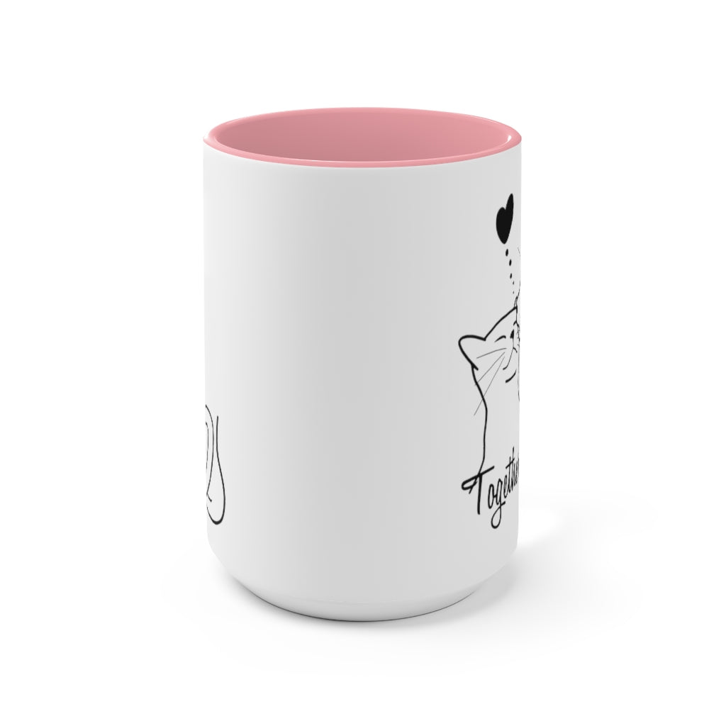 Cat Lovers - Together forever series - Two-tone Coffee Mug